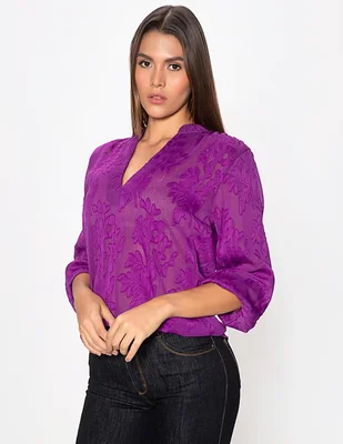 Blusa Studio F manga al codo para mujer