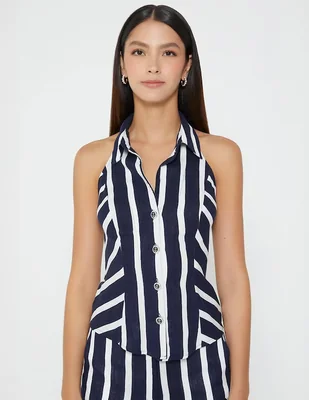 Blusa Studio F Crucero Wally sin manga para mujer