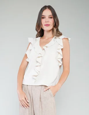 Blusa Parallel manga corta para mujer