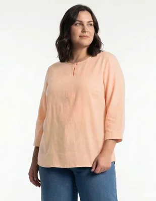 Blusa Lieb Plus manga al codo para mujer