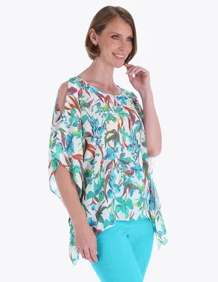 Blusa Charme manga 3/4 para mujer