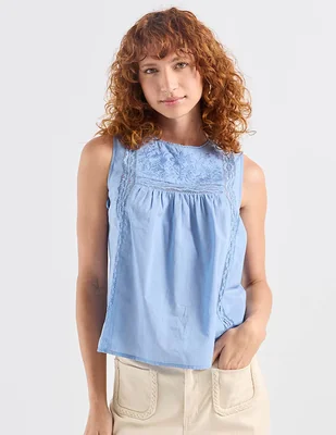 Blusa Petite Studio sin manga para mujer