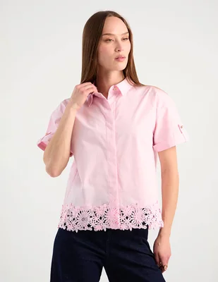 Blusa Karl Lagerfeld Paris manga corta para mujer