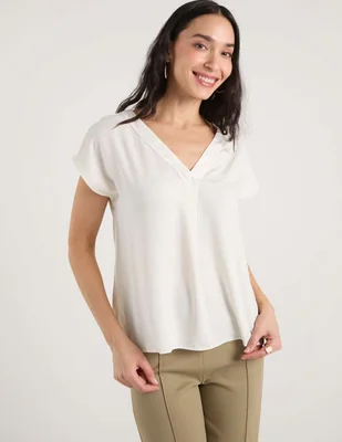 Blusa liz claiborne manga corta para mujer