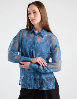 Blusa Pennyblack manga larga para mujer
