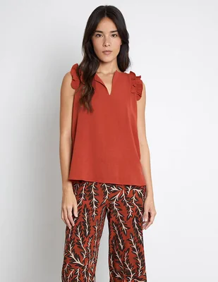 Blusa Trucco sin manga para mujer