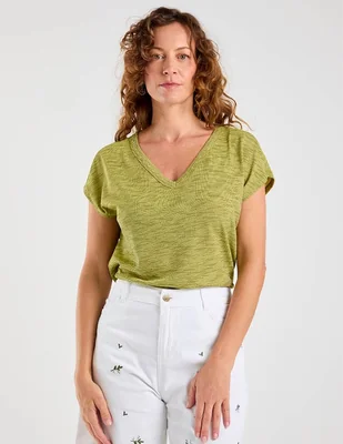 Blusa Damaia Atelier manga corta para mujer