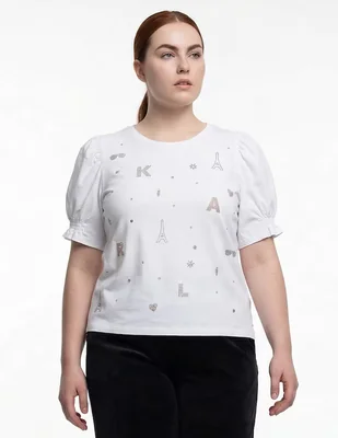 Blusa Karl Lagerfeld Paris manga corta para mujer