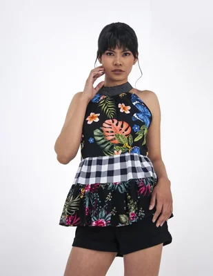 Blusa Angelozano sin manga para mujer