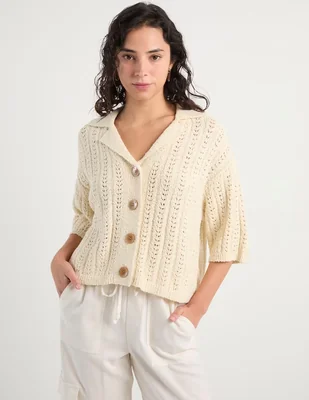Blusa camisera That's It manga al codo para mujer