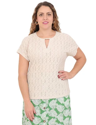 Blusa Duplan Petite manga corta para mujer