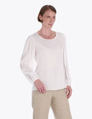 Blusa Charme manga larga para mujer