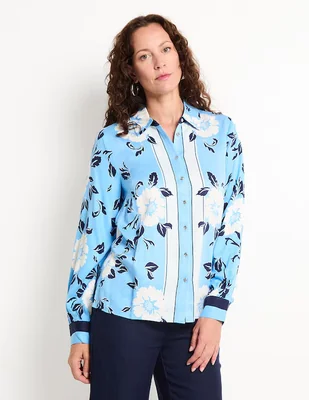 Blusa Talbots manga larga para mujer