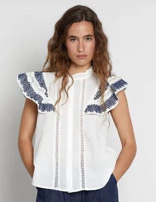 Blusa Trucco manga corta para mujer