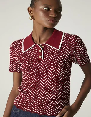 Blusa Studio F manga corta para mujer