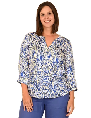 Blusa Ferrioni manga 3/4 para mujer