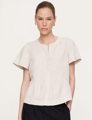Blusa manga corta para mujer