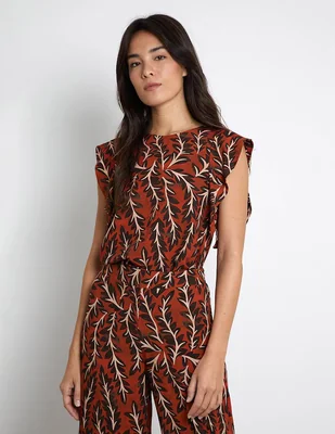 Blusa Trucco sin manga para mujer