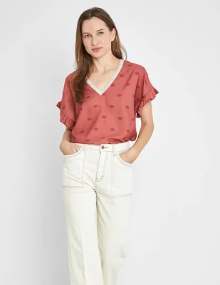 Blusa Trucco manga corta para mujer