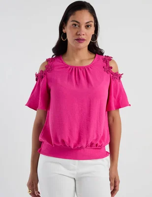 Blusa lorenza blau bolero manga corta para mujer