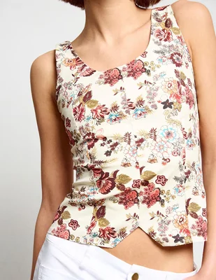 Top Renatta&Go cuello redondo tirante delgado
