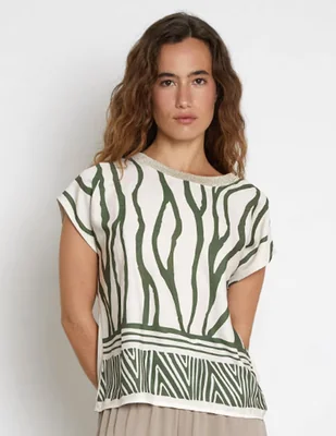 Blusa Trucco manga corta para mujer