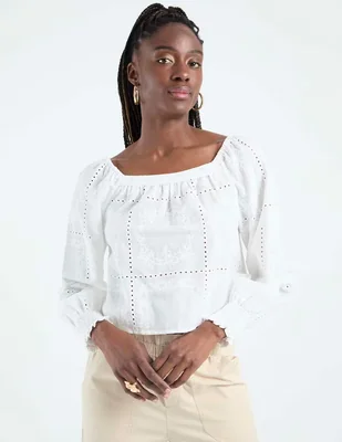Blusa Petite Studio manga larga para mujer