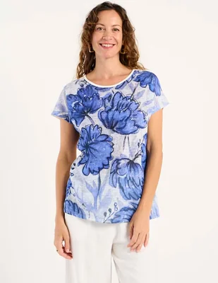 Blusa Damaia Atelier manga caída para mujer