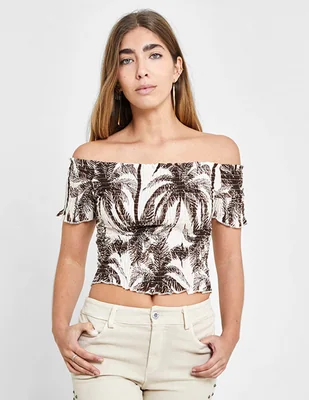 Blusa naelle manga corta para mujer