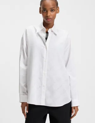 Blusa Hugo Blue manga larga para mujer
