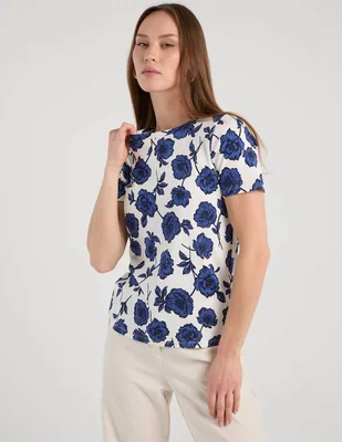 Blusa Ann Taylor manga corta para mujer