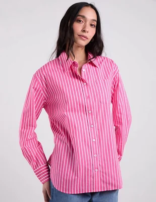 Blusa camisera Talbots manga larga para mujer