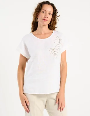Blusa Ábito manga corta para mujer