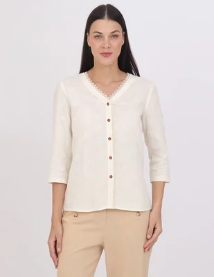 Blusa Duplan Grupo Estoril manga 3/4 para mujer