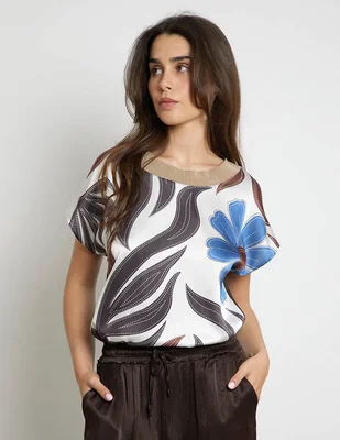 Blusa Trucco manga corta para mujer