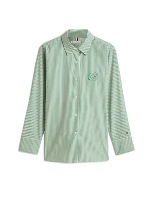 Blusa camisera Tommy Hilfiger manga larga para mujer
