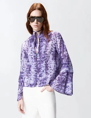 Blusa Pinko manga larga para mujer
