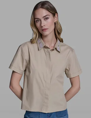 Blusa Karl Lagerfeld Paris manga corta para mujer