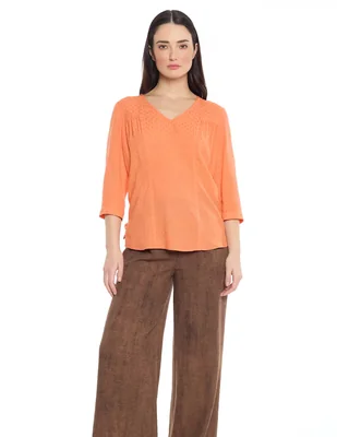 Blusa Foley's Molly manga 3/4 para mujer