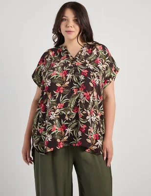Blusa liz claiborne manga corta para mujer