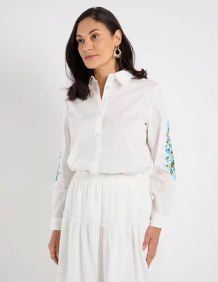 Blusa camisera Lieb manga larga para mujer