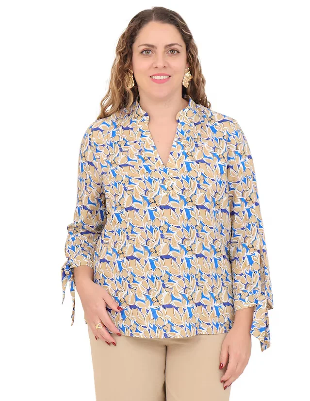 Blusa Duplan Petite manga 3/4 para mujer