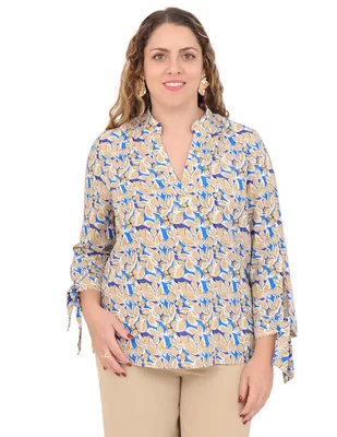 Blusa Duplan Petite manga 3/4 para mujer