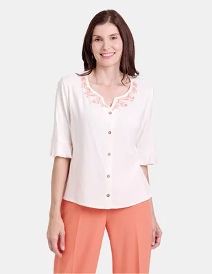 Blusa vitos manga 3/4 para mujer