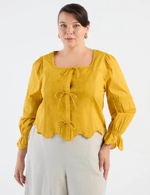 Blusa Map manga larga para mujer