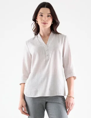 Blusa trinity manga 3/4 para mujer