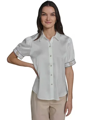 Blusa Karl Lagerfeld Paris manga corta para mujer