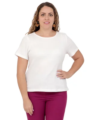 Blusa Duplan Petite manga corta para mujer