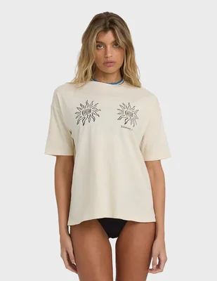 Playera manga corta Billabong cuello redondo para mujer