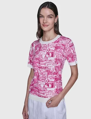 Blusa Karl Lagerfeld Paris manga corta para mujer